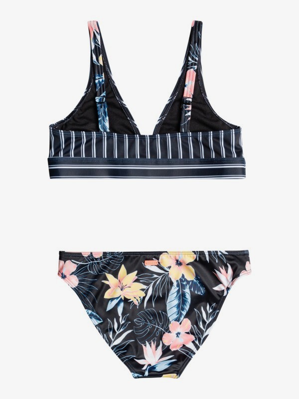 Flowers Addict Athletic Bikini Set For Girls 8 16 Roxy