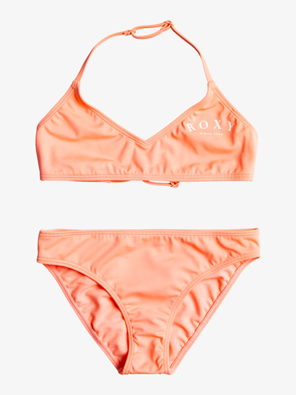 Just Good Vibes Triangle Bralette Bikini Set For Girls Roxy