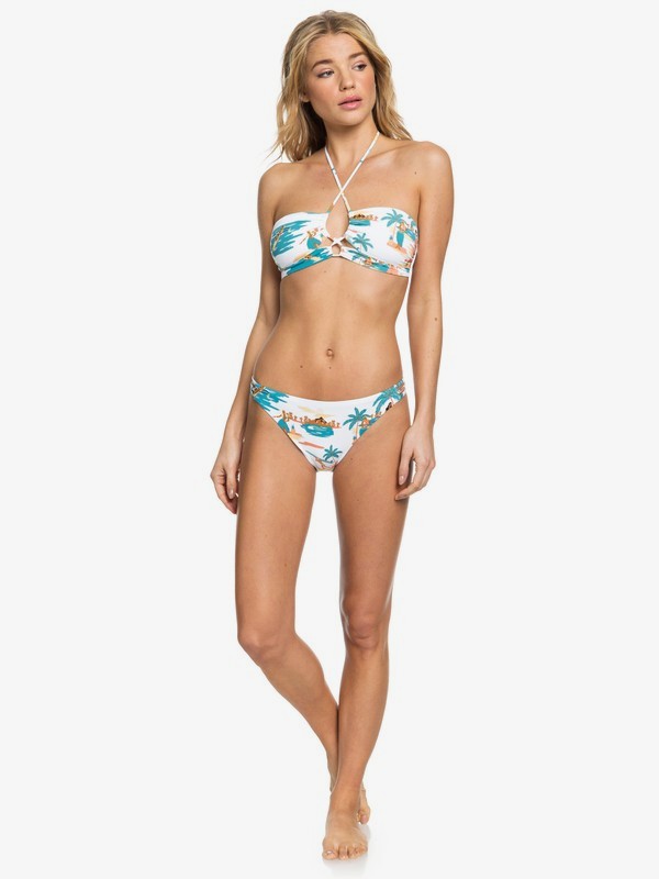 Printed Beach Classics Bandeau Bikini Top Roxy