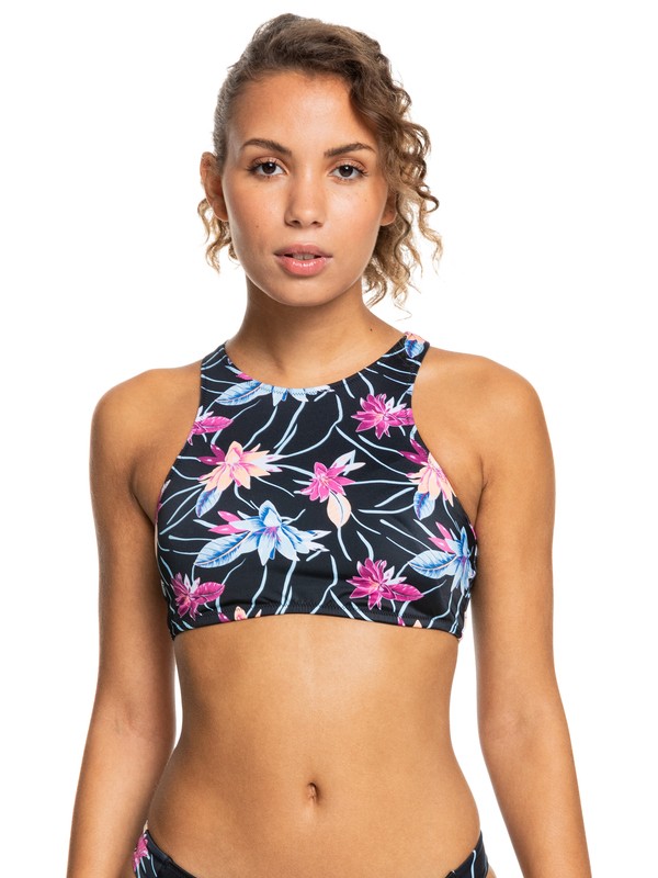 Roxy Active Crop Top Bikini Top For Women Roxy