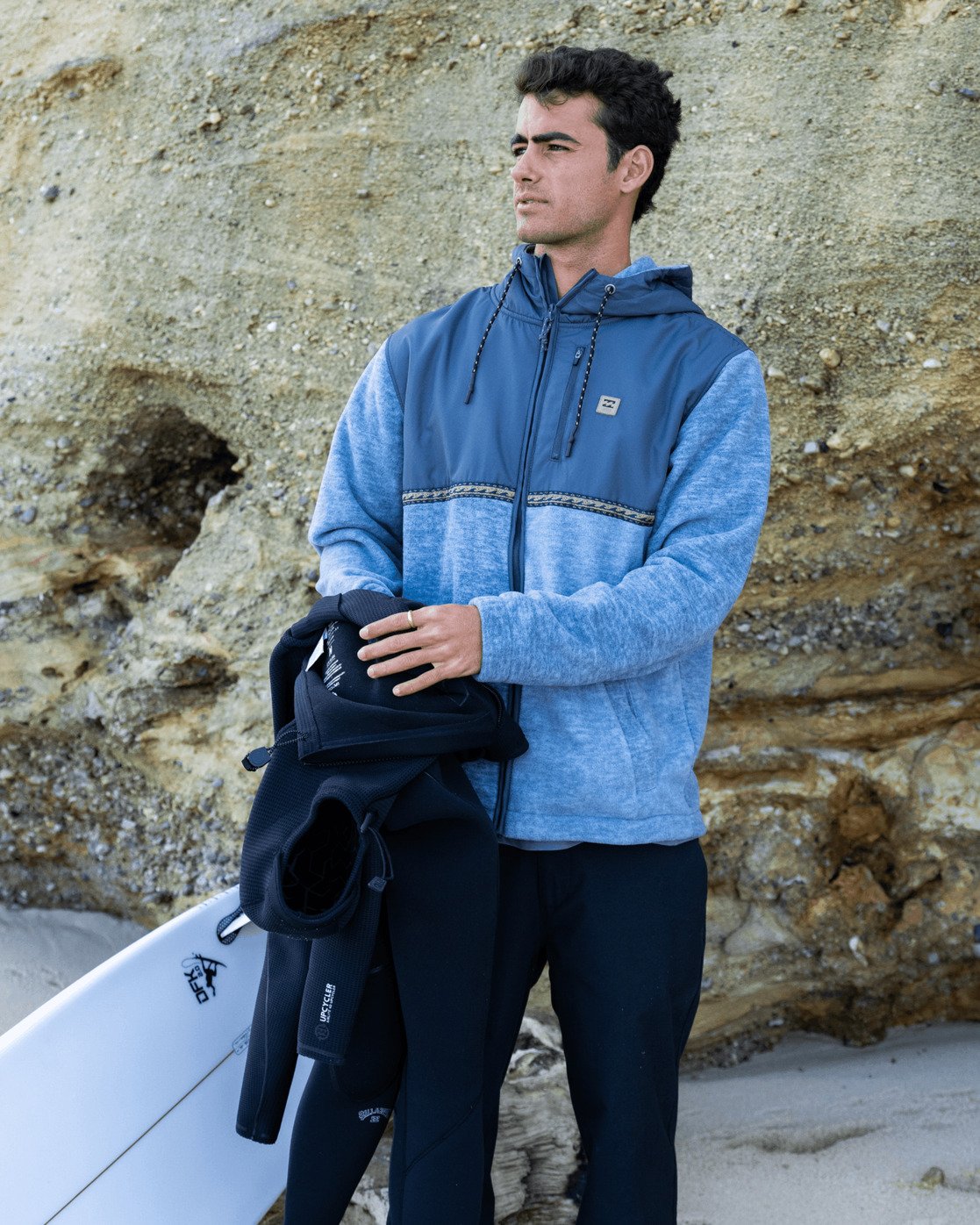 Boundary Lite Zip - Velo com fecho de correr Azul Homem | Billabong