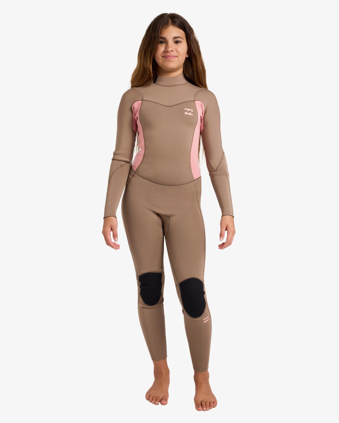 4/3mm Absolute Core - Girls 8-16's Brown Back Zip Wetsuit | Billabong