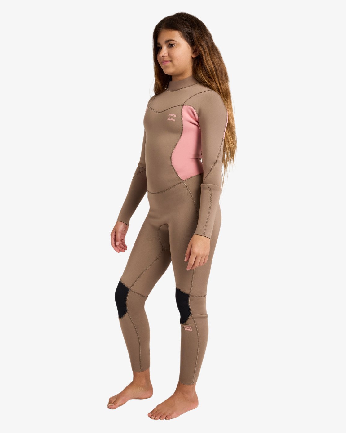 5/4mm Absolute Core - Girls 8-16's Brown Back Zip Wetsuit | Billabong