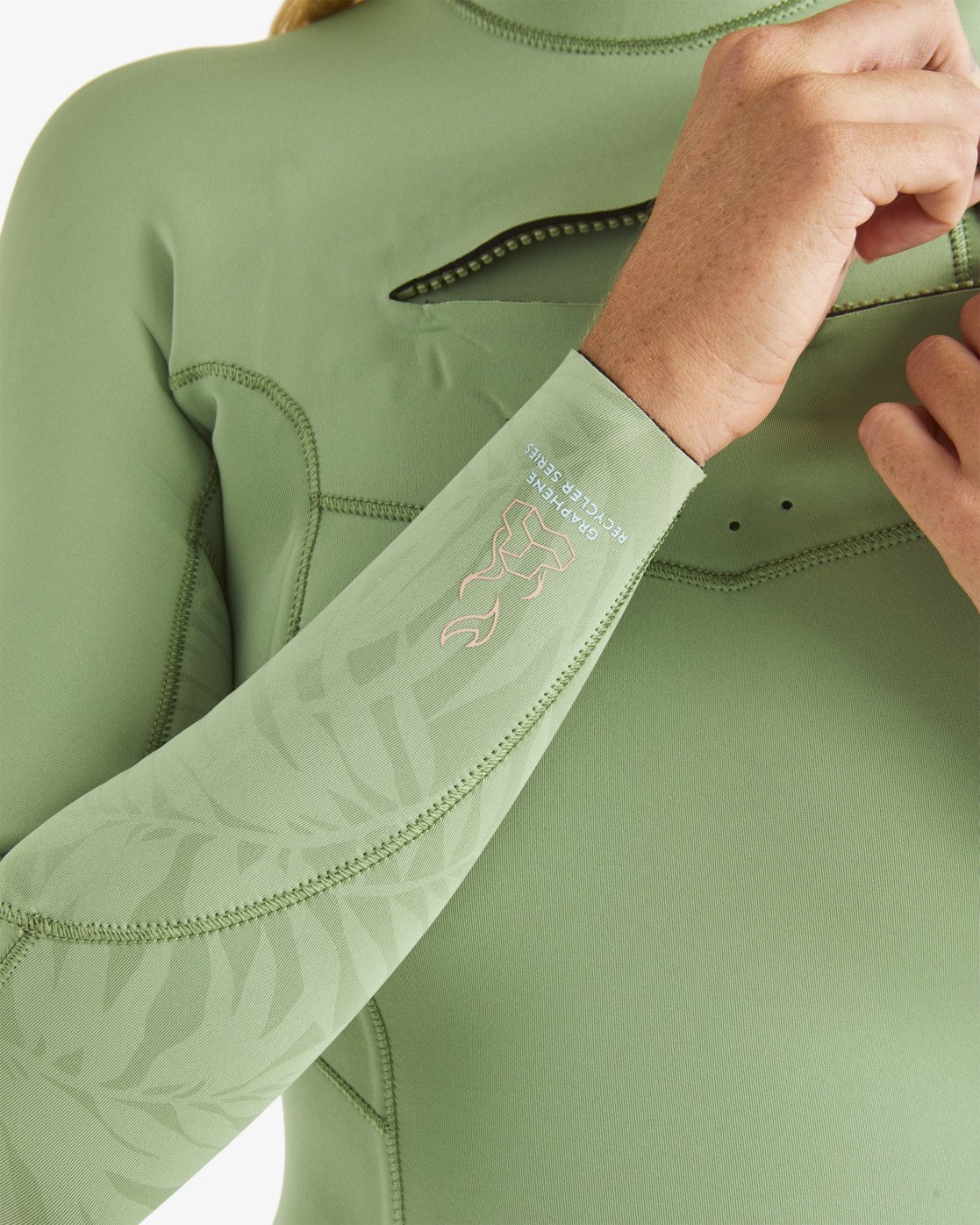 3/2mm Synergy - Women's Green Chest Zip Wetsuit | Billabong
