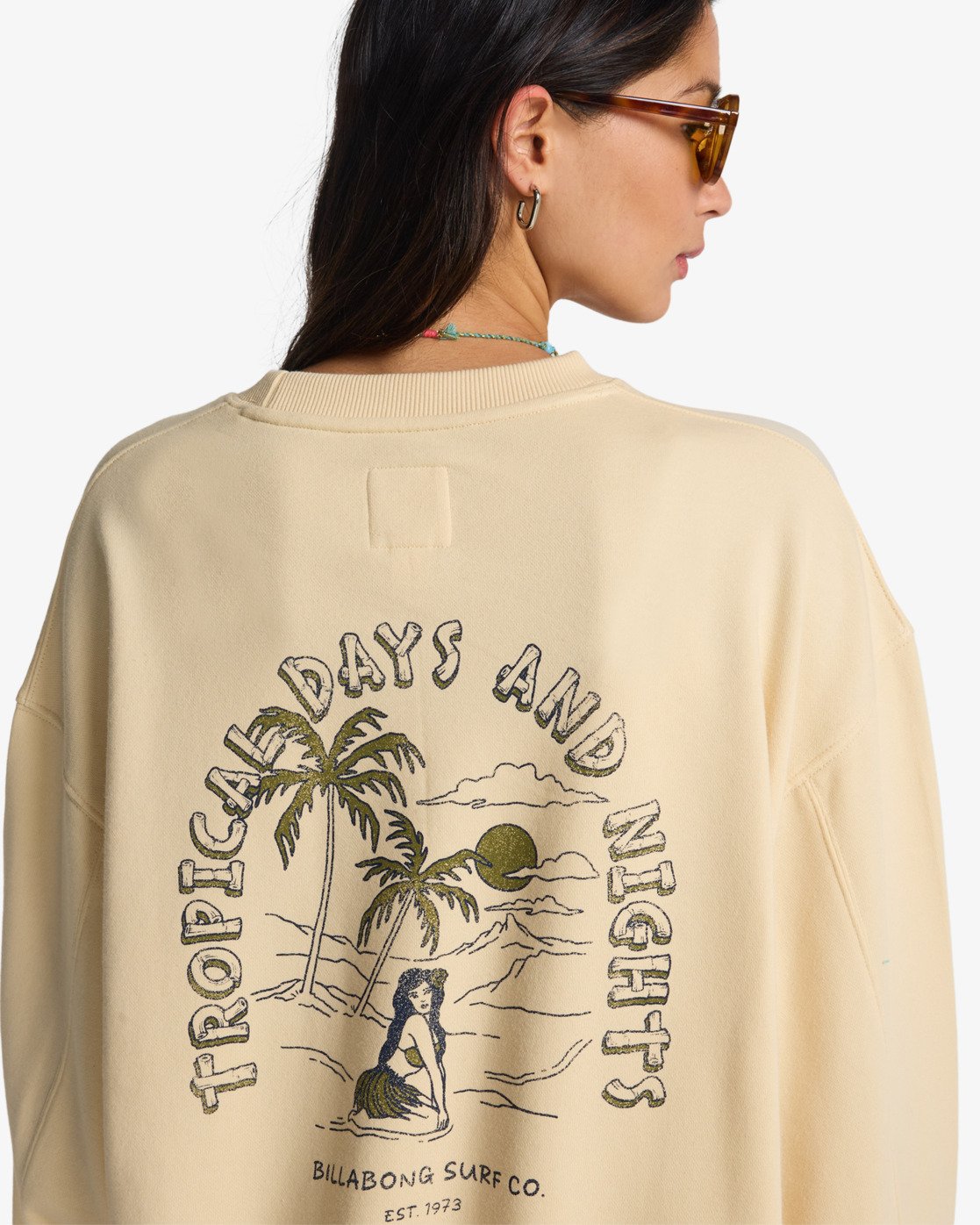 All The Days Kendall - Women's White Sweatshirt | Billabong