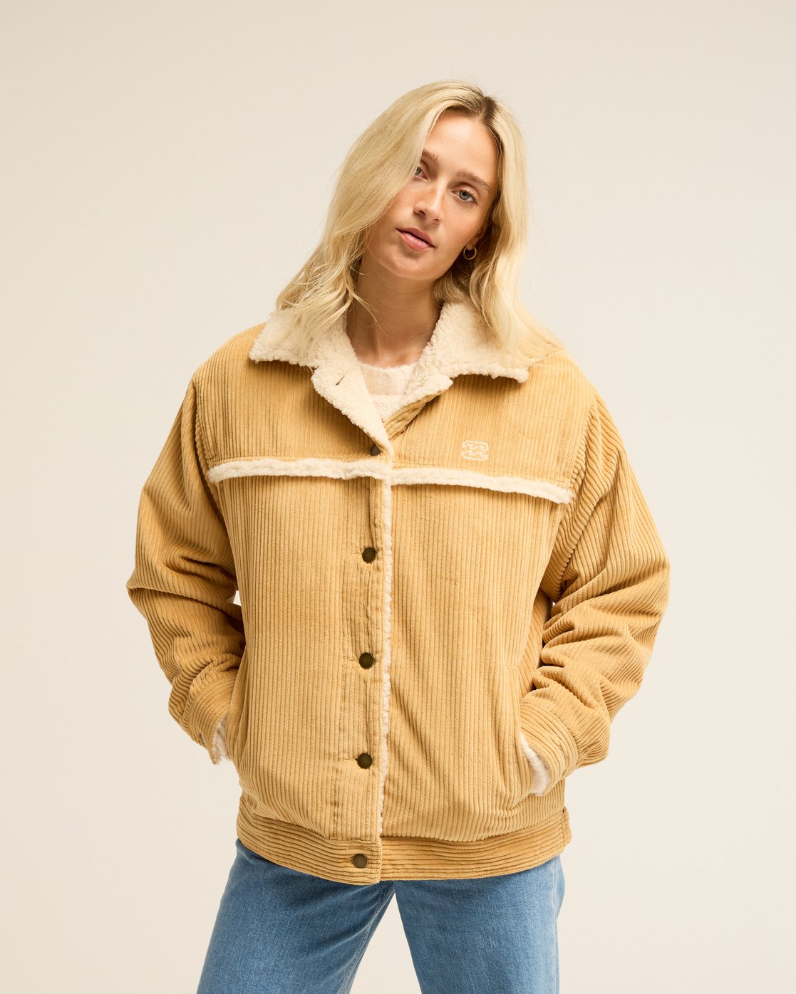 BILLABONG カモフラージュ イエロー ジャケット S CORD IN LOVE - Yellow | Billabong