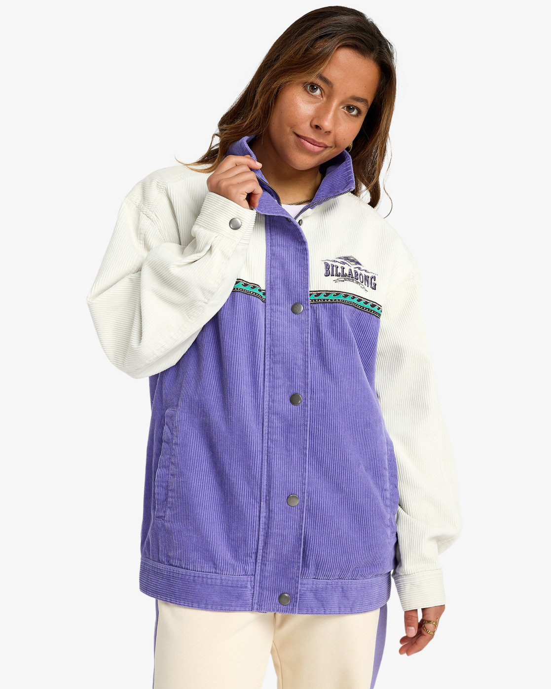 Set The Wave - Women's Purple Corduroy Jacket | Billabong