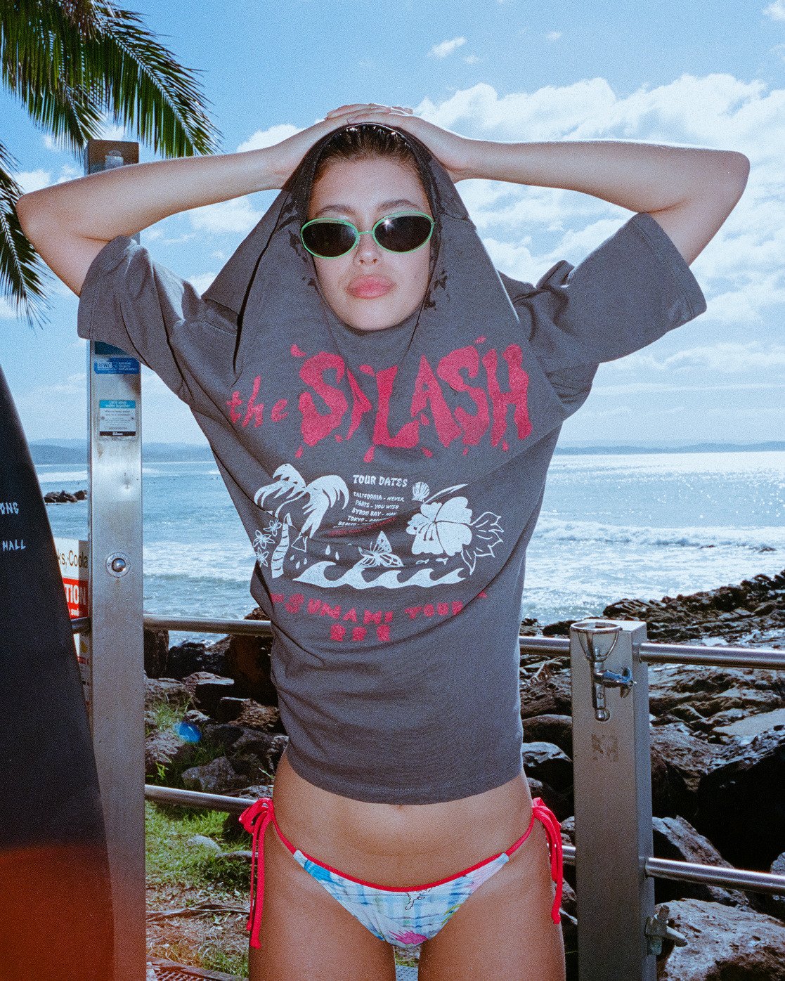l splashバンドTシャツ Lottie Hall The Splash - Women's Black Short Sleeve T-Shirt