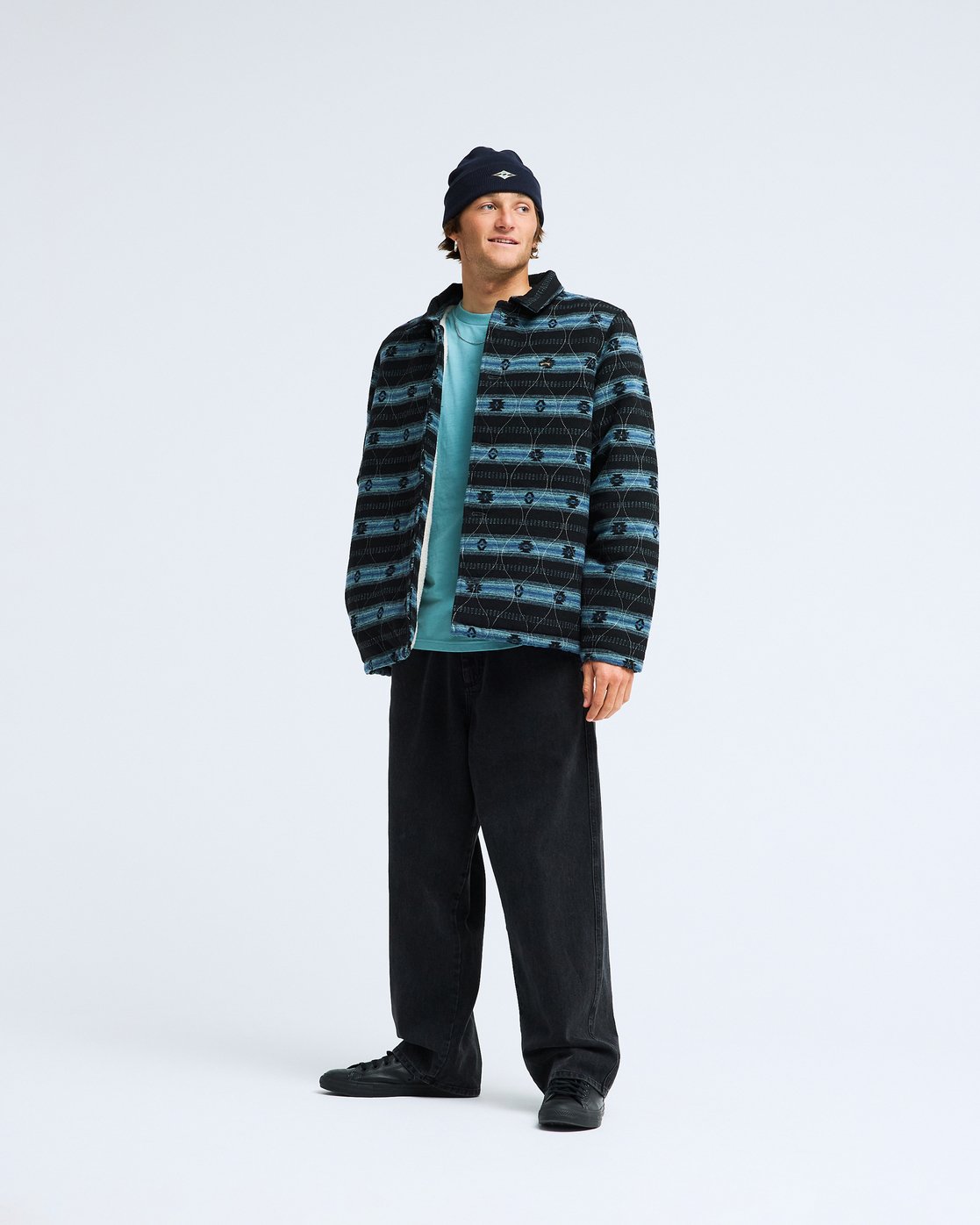 Hills - Men's Black Insulated Plaid Jacket | Billabong