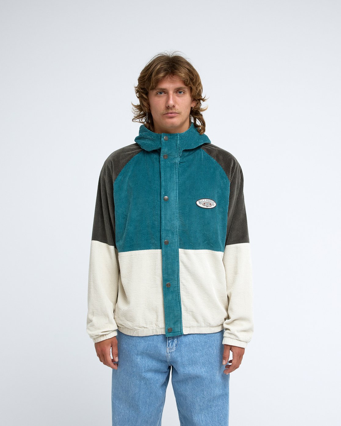 Since 73 Burleigh - Men's White Hooded Jacket | Billabong