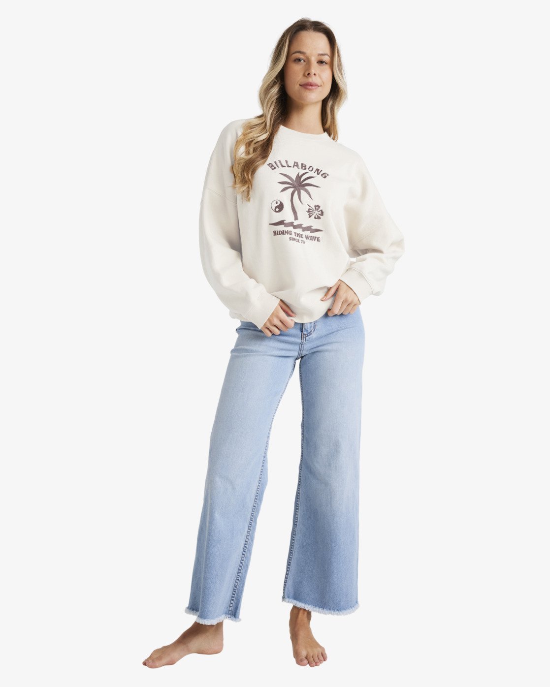 Surf Club Venice - Women's White Pullover Sweatshirt | Billabong