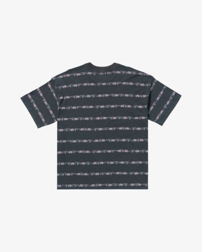 billabong, Occy Raging Bull Stripe - Haut col rond en maille pour homme, WASHED BLACK (waa) Occy Raging Bull Stripe - Short Sleeve T-Shirt for Men  24A012500