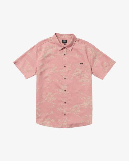 billabong, Sundays - Short Sleeve Top for Men, DUSTY RED (dsr) Sundays - Short Sleeve Top for Men  24A041505