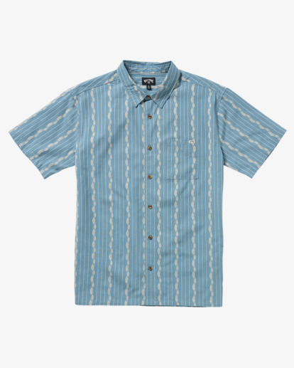 billabong, Sundays Jacquard - Short Sleeve Shirt for Men, CAROLINA BLUE (cna) Sundays Jacquard - Short Sleeve Shirt for Men  24A041507