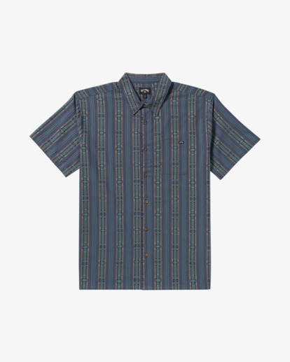billabong, Sundays Jacquard - Short Sleeve Shirt for Men, DARK NAVY (dkn) Sundays Jacquard - Short Sleeve Shirt for Men  24A041507