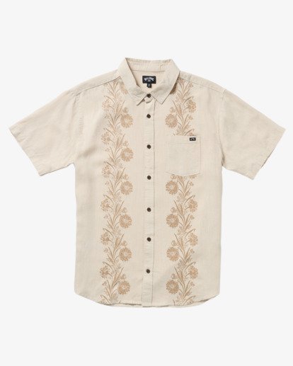 billabong, Cordoba - Short Sleeves Shirt for Men, STONE (stn) Cordoba - Short Sleeves Shirt for Men  24A041510