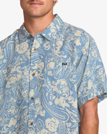 billabong, Cordoba - Hemd mit kurzen Ärmeln für Männer, CAROLINA BLUE (cna) Cordoba - Short Sleeves Shirt for Men  24A041510