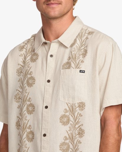 billabong, Cordoba - Short Sleeves Shirt for Men, STONE (stn) Cordoba - Short Sleeves Shirt for Men  24A041510