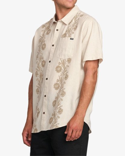 billabong, Cordoba - Short Sleeves Shirt for Men, STONE (stn) Cordoba - Short Sleeves Shirt for Men  24A041510
