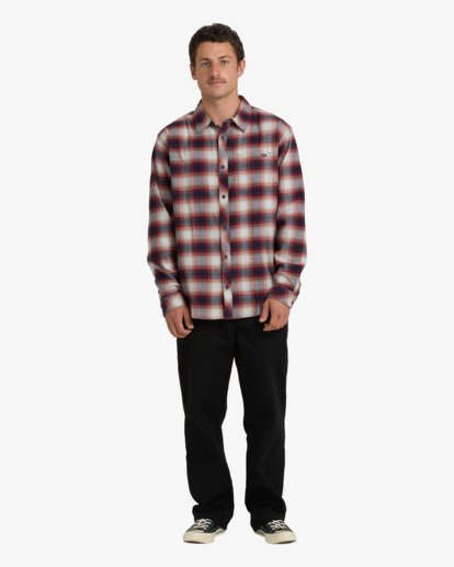 billabong, Coastline - Flannel Shirt for Men, PLUM (plm) Coastline - Flannel Shirt for Men  24A053506