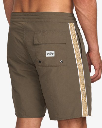 billabong, Wategos 17.5" - Boardshort Lo Tides pour Homme, BROWN (brn) Wategos 17.5" -  Lo Tides Boardshorts for Men  24A081516