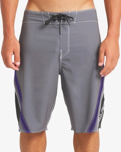 billabong, Fluid 2K Pro 21" - Performance Boardshorts for Men, PEWTER (pew) Fluid 2K Pro 21" - Performance Boardshorts for Men  24A081522
