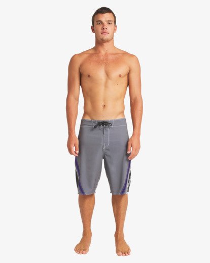billabong, Fluid 2K Pro 21" - Performance Boardshorts for Men, PEWTER (pew) Fluid 2K Pro 21" - Performance Boardshorts for Men  24A081522