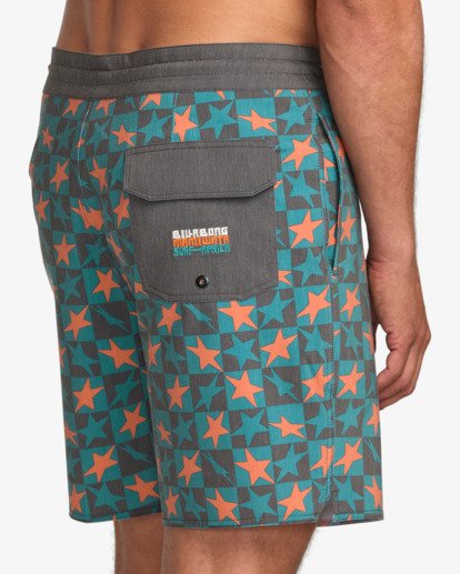 billabong, Mami Wata Star 18.5" - Boardshort Lo Tides pour homme, TEAL (tea) Mami Wata Star 18.5" - Lo Tides Boardshorts for Men  24A082508