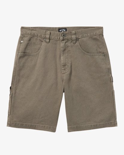 billabong, Bad Dog Workwear 21" - Denim Shorts for Men, BROWN (brn) Bad Dog Workwear 21" - Denim Shorts for Men  24A091500