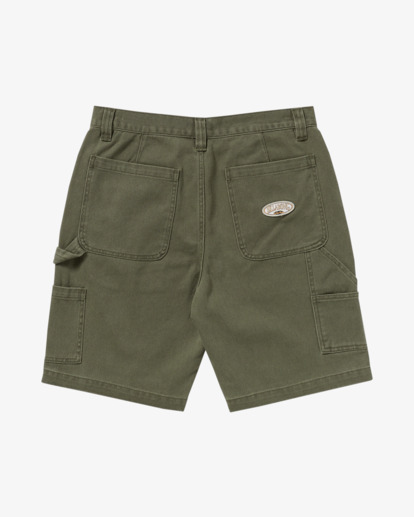 billabong, Bad Dog Workwear 21" - Short en jean pour Homme, DARK MILITARY (dmi) Bad Dog Workwear 21" - Denim Shorts for Men  24A091500