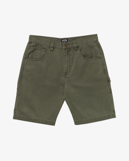 billabong, Bad Dog Workwear 21" - Short en jean pour Homme, DARK MILITARY (dmi) Bad Dog Workwear 21" - Denim Shorts for Men  24A091500
