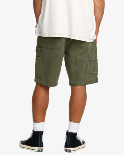 billabong, Bad Dog Workwear 21" - Short en jean pour Homme, DARK MILITARY (dmi) Bad Dog Workwear 21" - Denim Shorts for Men  24A091500