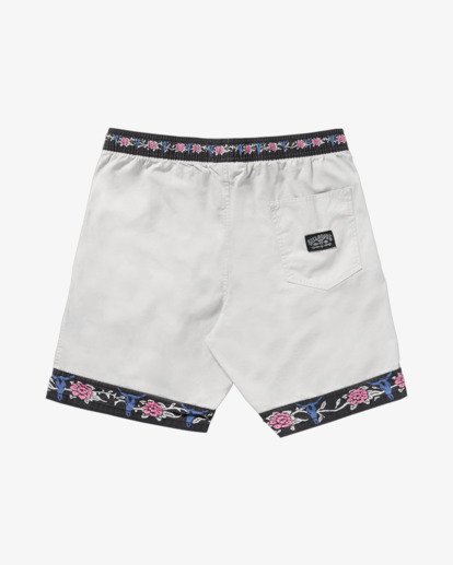billabong, Occy Short Larry - Short de calle con cintura elástica para hombre, SILVER (sil) Occy Short Larry - 17" Elasticated Shorts for Men  24A102500