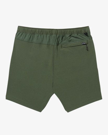 billabong, Surftrek 17" - Elastic Waist Walkshorts for Men, DARK MILITARY (dmi) Surftrek 17" - Elastic Waist Walkshorts for Men  24A321503