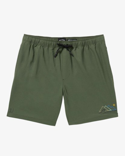 billabong, Surftrek 17" - Elastic Waist Walkshorts for Men, DARK MILITARY (dmi) Surftrek 17" - Elastic Waist Walkshorts for Men  24A321503