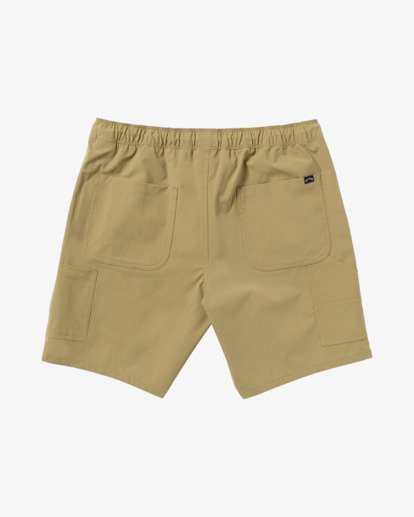 billabong, Surftrek 18" - Elastic Waist Walkshorts for Men, GRAVEL (grv) Surftrek 18" - Elastic Waist Walkshorts for Men  24A321509