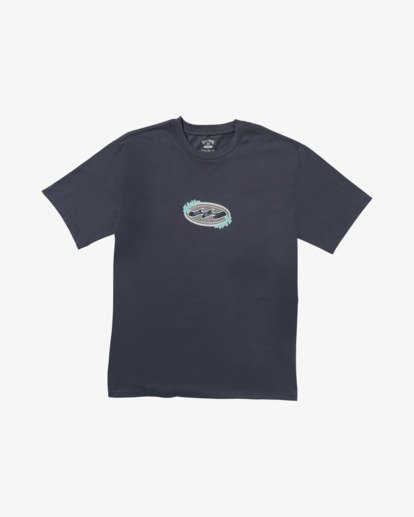 billabong, Flourish - T-shirt à manches courtes pour homme, AGED INDIGO (ain) Flourish - Short Sleeves T-Shirt for Men  24A351524