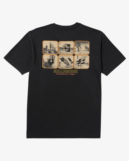 billabong, Window Premium - Kurzärmliges T-Shirt mit Screen-Print für Männer, BLACK (blk) Window Premium - Short Sleeve T-Shirt for Men  24A352503