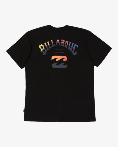 billabong, Arch Fade Premium - T-Shirt à manches courtes pour Homme, BLACK (blk) Arch Fade Premium - Short Sleeve T-Shirt for Men  24A353500
