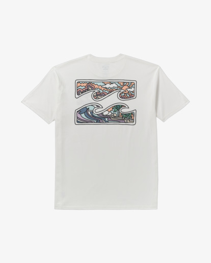 billabong, Crayon Wave Premium - T-shirt met korte mouwen voor Heren, OFF WHITE (ofw) Crayon Wave Premium - Short Sleeve T-Shirt for Men  24A353501
