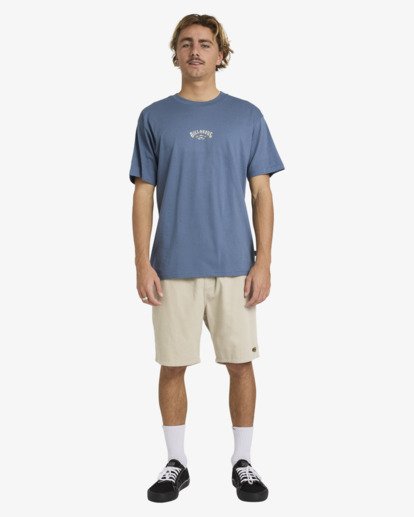 billabong, Rose Arch Regular - T-Shirt für Männer, STEEL BLUE (ssb) Rose Arch Regular - Short Sleeve T-Shirt for Men  24A353511