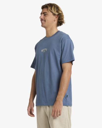 billabong, Rose Arch Regular - T-Shirt für Männer, STEEL BLUE (ssb) Rose Arch Regular - Short Sleeve T-Shirt for Men  24A353511