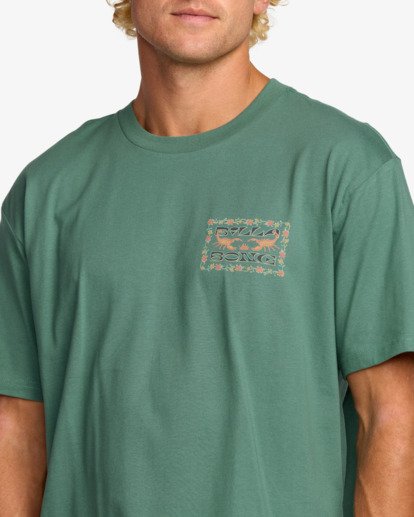 billabong, Sharp Regular - Camiseta de manga corta para hombre, SAGE GREEN (sgg) Sharp Regular - Short Sleeve T-Shirt for Men  24A353512