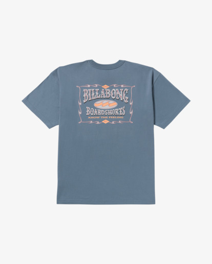billabong, Double Spread Og - T-Shirt für Männer, STEEL BLUE (ssb) Double Spread Og - Short Sleeve T-Shirt for Men  24A353518