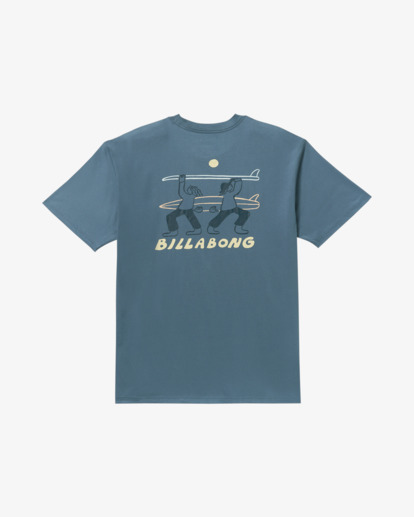 billabong, Split The Peak Regular - T-Shirt für Männer, STEEL BLUE (ssb) Split The Peak Regular - Short Sleeve T-Shirt for Men  24A353522