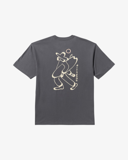 billabong, Up The Beach Regular - Camiseta de manga corta para hombre, CHAR (crc) Up The Beach Regular - Short Sleeve T-Shirt for Men  24A353523