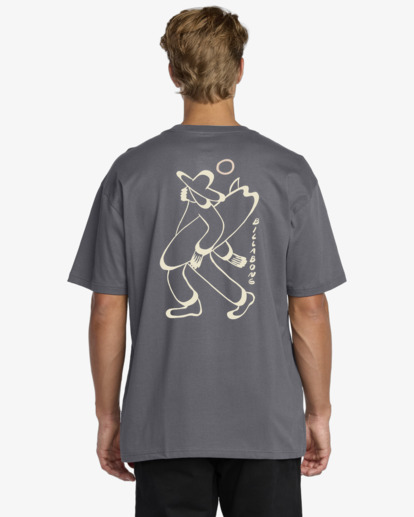 billabong, Up The Beach Regular - Camiseta de manga corta para hombre, CHAR (crc) Up The Beach Regular - Short Sleeve T-Shirt for Men  24A353523