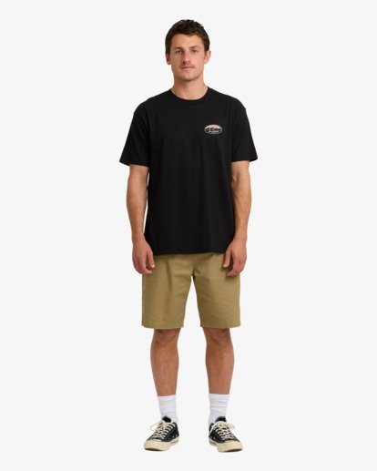 billabong, Runner Premium - T-Shirt für Männer, BLACK (blk) Runner Premium - Short Sleeve T-Shirt for Men  24A354502