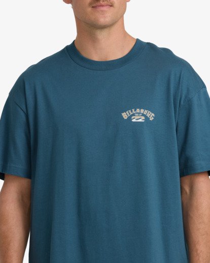 billabong, Heritage Arch Og - T-Shirt à manches courtes pour Homme, REAL TEAL (rtl) Heritage Arch Og - Short Sleeve T-Shirt for Men  24A354520