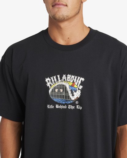 billabong, Behind The Lip Og - T-Shirt für Männer, BLACK (blk) Behind The Lip Og - Short Sleeve T-Shirt for Men  24A354571